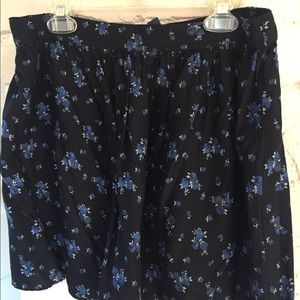 Floral Skater Mini Skirt